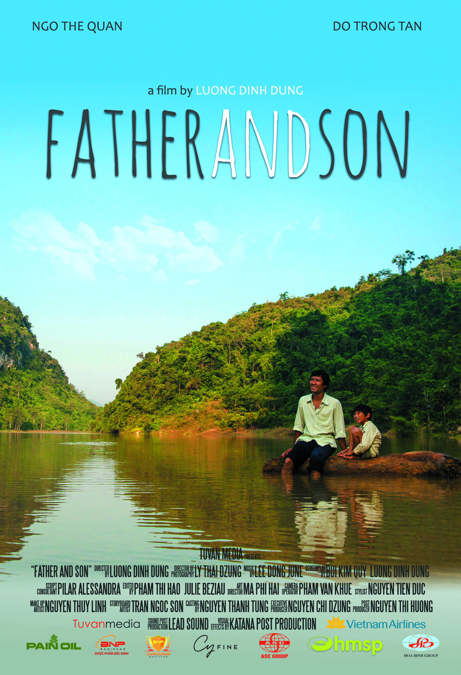 Father and son Postcard (Front side)